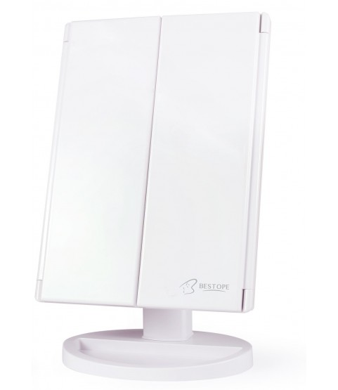 Bestope Cosmetic Makeup Mirror with LED Lights - White