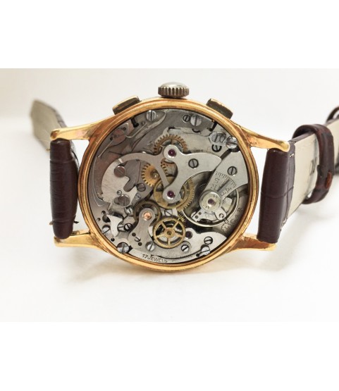 Vintage Seliva Chronograph Mens Watch Landeron 48 1950s