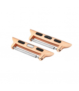 Hirsch Apple Watch strap rose gold adapter AD1000-7-40, Attachment width in 22 mm
