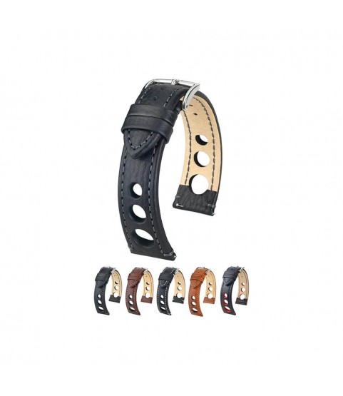 Hirsch Rally Black Watch Strap - Quick Release 22 mm Hirsch Rally Black Watch Strap - Quick Release 22 mm