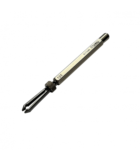 Boley Barrel Arbor Holder, Slide Locking Jaws, Watchmaker Tool, Opening: 1.25 mm, Length: 120 mm