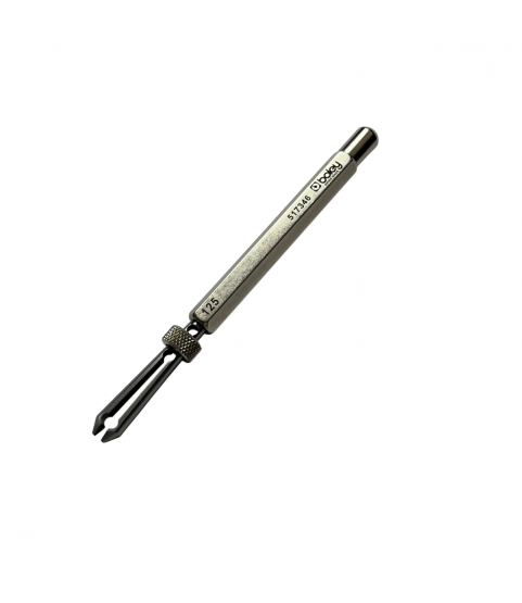Boley Barrel Arbor Holder, Slide Locking Jaws, Watchmaker Tool, Opening: 1.25 mm, Length: 120 mm