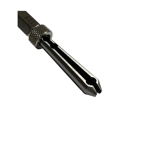 Boley Barrel Arbor Holder, Slide Locking Jaws, Watchmaker Tool, Opening: 1.25 mm, Length: 120 mm