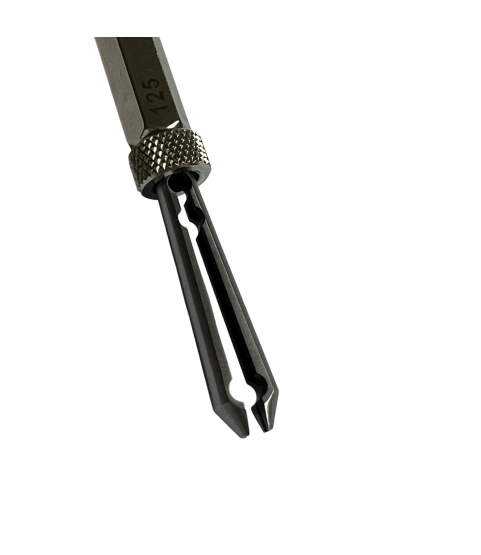Boley Barrel Arbor Holder, Slide Locking Jaws, Watchmaker Tool, Opening: 1.25 mm, Length: 120 mm