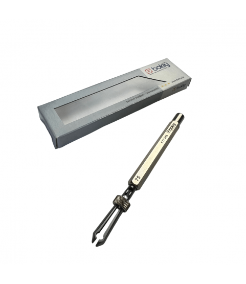 Boley Barrel Arbor Holder, With Slide Locking Jaws, 0.75 mm Opening, Length 120 mm, 1 Piece, Swiss Made Boley Barrel Arbor Holder, With Slide Locking Jaws, 0.75 mm Opening, Length 120 mm, 1 Piece, Swiss Made