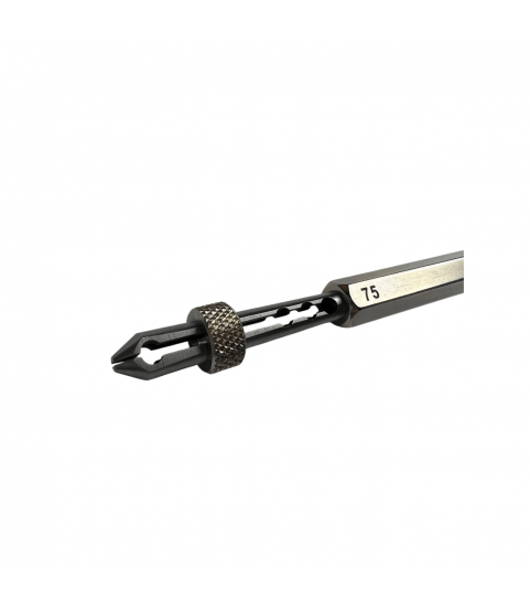 Boley Barrel Arbor Holder, With Slide Locking Jaws, 0.75 mm Opening, Length 120 mm, 1 Piece, Swiss Made