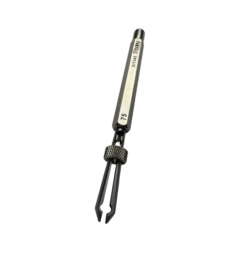 Boley Barrel Arbor Holder, With Slide Locking Jaws, 0.75 mm Opening, Length 120 mm, 1 Piece, Swiss Made Boley Barrel Arbor Holder, With Slide Locking Jaws, 0.75 mm Opening, Length 120 mm, 1 Piece, Swiss Made
