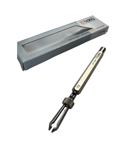 Boley Barrel Arbor Holder, With Slide Locking Jaws, 0.75 mm Opening, Length 120 mm, 1 Piece, Swiss Made Boley Barrel Arbor Holder, With Slide Locking Jaws, 0.75 mm Opening, Length 120 mm, 1 Piece, Swiss Made