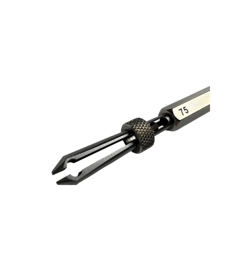 Boley Barrel Arbor Holder, With Slide Locking Jaws, 0.75 mm Opening, Length 120 mm, 1 Piece, Swiss Made Boley Barrel Arbor Holder, With Slide Locking Jaws, 0.75 mm Opening, Length 120 mm, 1 Piece, Swiss Made