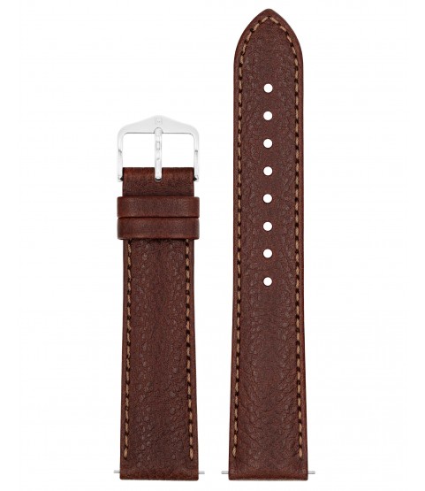 Hirsch Forest Watch Strap, Brown, Quick Release, 22 mm Lug, 20 mm Buckle, Length 120/80 mm, Size L, Ref. 17920210-2-22 Hirsch Forest Watch Strap, Brown, Quick Release, 22 mm Lug, 20 mm Buckle, Length 120/80 mm, Size L, Ref. 17920210-2-22