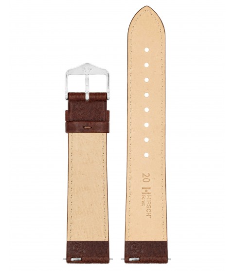 Hirsch Forest Watch Strap, Brown, Quick Release, 22 mm Lug, 20 mm Buckle, Length 120/80 mm, Size L, Ref. 17920210-2-22 Hirsch Forest Watch Strap, Brown, Quick Release, 22 mm Lug, 20 mm Buckle, Length 120/80 mm, Size L, Ref. 17920210-2-22
