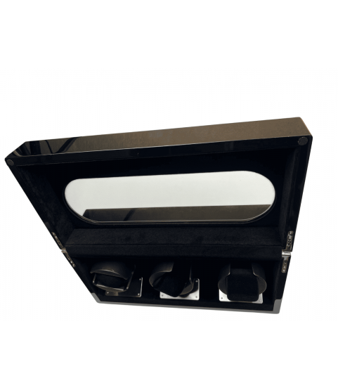 Augusta Luxury Watch Winder for 3 Watches - Carbon Look Augusta Luxury Watch Winder for 3 Watches - Carbon Look