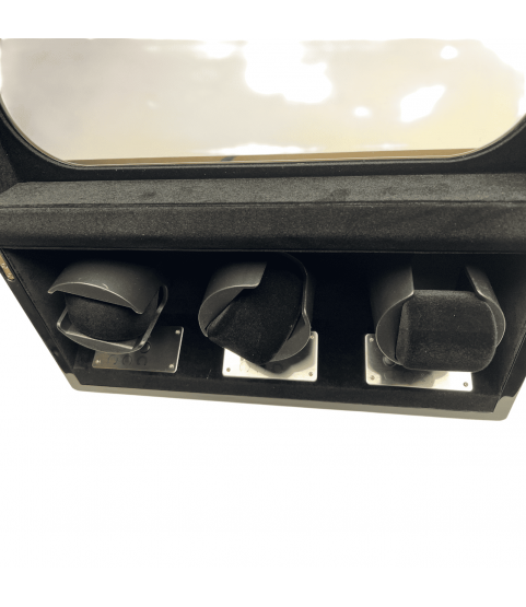 Augusta Luxury Watch Winder for 3 Watches - Carbon Look Augusta Luxury Watch Winder for 3 Watches - Carbon Look