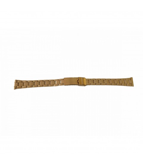 Bonflair Pink Stainless Steel Watch Strap 14mm with Rose Gold Clasp