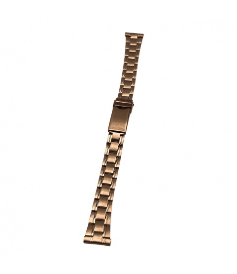 Bonflair Pink Stainless Steel Watch Strap 14mm with Rose Gold Clasp Bonflair Pink Stainless Steel Watch Strap 14mm with Rose Gold Clasp