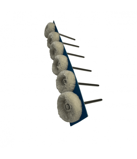 Polirapid Round Cotton Polishing Brushes, 21 mm, 6 Pack