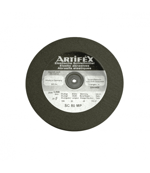 Artifex SC 80 MP Elastic Abrasive Grinding Wheel, Coarse, 150 x 20 x 25 mm