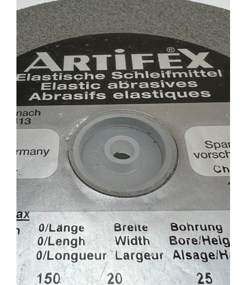 Artifex SC 80 MP Elastic Abrasive Grinding Wheel, Coarse, 150 x 20 x 25 mm Artifex SC 80 MP Elastic Abrasive Grinding Wheel, Coarse, 150 x 20 x 25 mm