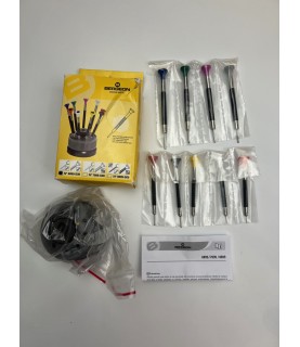 Bergeon 6899-S09 Ergonomic Screwdriver Set, Rotating Base, Open Package, Sold As Is, See Photos