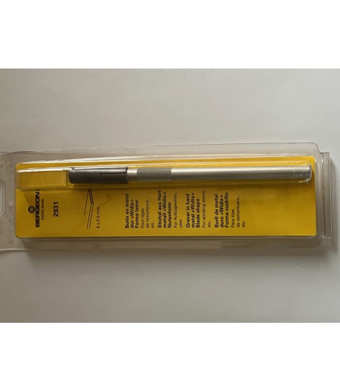 Bergeon Widia Chisel with Hard Metal Blade, 6 mm x 0.5 mm