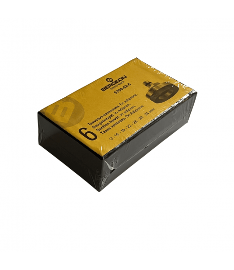 Bergeon 5700-62-6, Soft Adiprene Suction Heads Set for 5700 Tool - 6 Pieces Bergeon 5700-62-6, Soft Adiprene Suction Heads Set for 5700 Tool - 6 Pieces