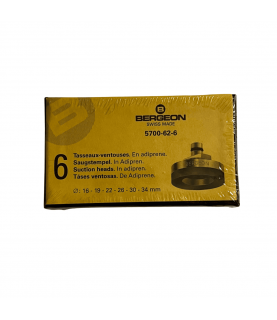 Bergeon 5700-62-6, Soft Adiprene Suction Heads Set for 5700 Tool - 6 Pieces