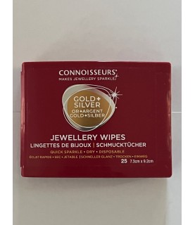 Damaged packaging: Connoisseurs Jewellery Wipes - Dry Cleaning Cloths for Gold and Precious Stones