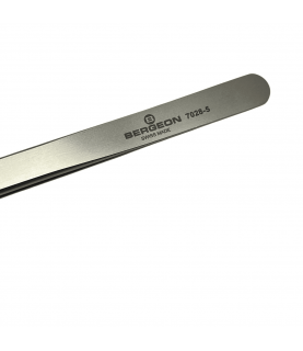Bergeon 7028-5 Precision Tweezers, Steel, Heat and Acid Resistant, 110 mm