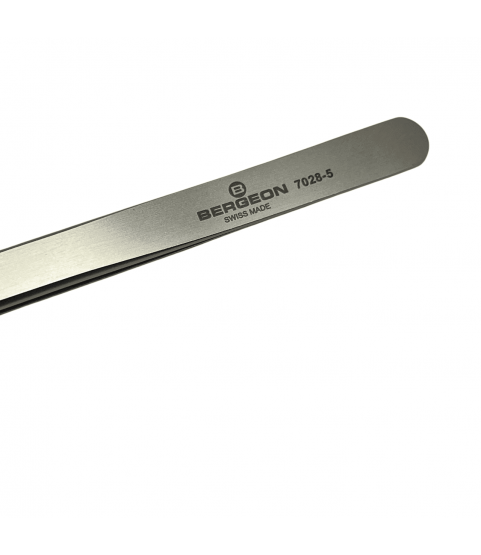 Bergeon 7028-5 Precision Tweezers, Steel, Heat and Acid Resistant, 110 mm Bergeon 7028-5 Precision Tweezers, Steel, Heat and Acid Resistant, 110 mm