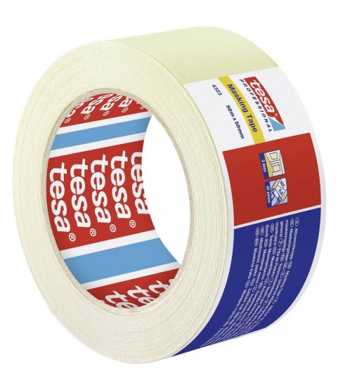 Tesa 4323 Tesakrepp Standard Masking Tape, Beige, 50 mm x 50 m Tesa 4323 Tesakrepp Standard Masking Tape, Beige, 50 mm x 50 m