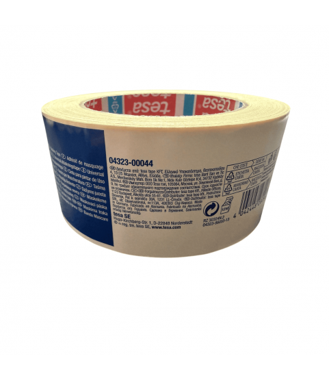 Tesa 4323 Tesakrepp Standard Masking Tape, Beige, 50 mm x 50 m Tesa 4323 Tesakrepp Standard Masking Tape, Beige, 50 mm x 50 m