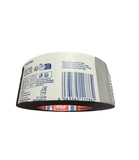 Tesa Pro Duct Tape, Grey, 50 m x 50 mm Tesa Pro Duct Tape, Grey, 50 m x 50 mm