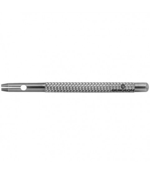Bergeon 6744-PG Steel Double Pin Holder with Fluted Handle, 60 mm