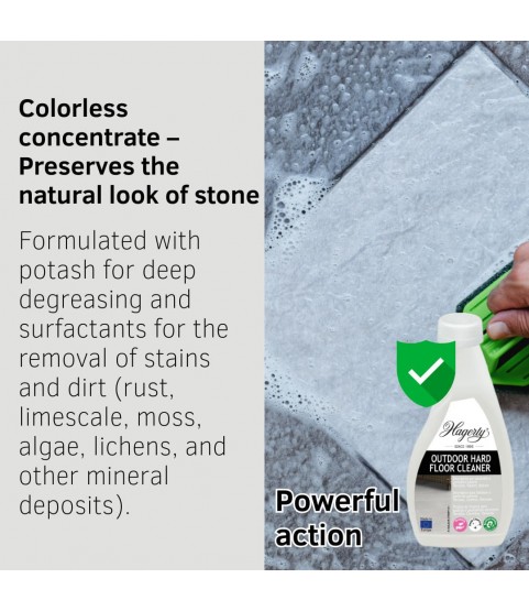 Hagerty Outdoor Hard Floor Cleaner for Tiles and Natural Stone - 500 ml Hagerty Outdoor Hard Floor Cleaner for Tiles and Natural Stone - 500 ml