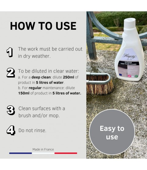 Hagerty Outdoor Hard Floor Cleaner for Tiles and Natural Stone - 500 ml Hagerty Outdoor Hard Floor Cleaner for Tiles and Natural Stone - 500 ml