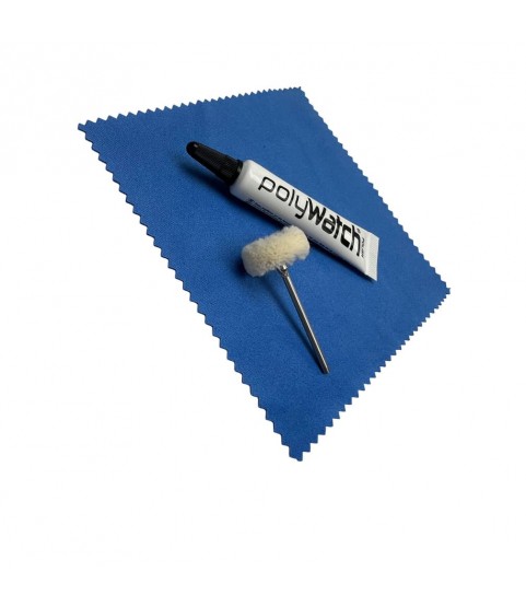 PolyWatch Plastic Crystal Polish Kit with Cloth and Brush PolyWatch Plastic Crystal Polish Kit with Cloth and Brush