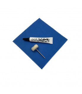 PolyWatch Plastic Crystal Polish Kit with Cloth and Brush
