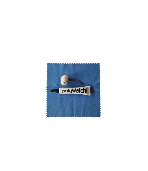 PolyWatch Plastic Crystal Polish Kit with Cloth and Brush PolyWatch Plastic Crystal Polish Kit with Cloth and Brush