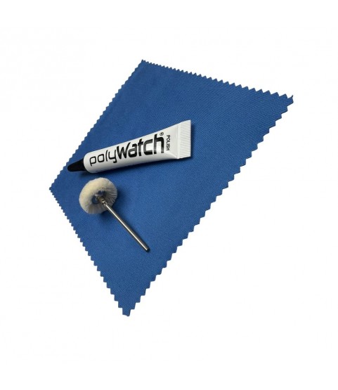 PolyWatch Plastic Crystal Polish Kit with Cloth and Brush PolyWatch Plastic Crystal Polish Kit with Cloth and Brush
