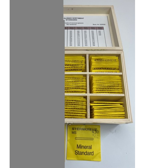 Sternkreuz MS Mineral Watch Glass Assortment - 100 pcs with Box by Boley Germany