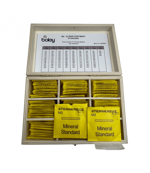 Sternkreuz MS Mineral Watch Glass Assortment - 100 pcs with Box by Boley Germany