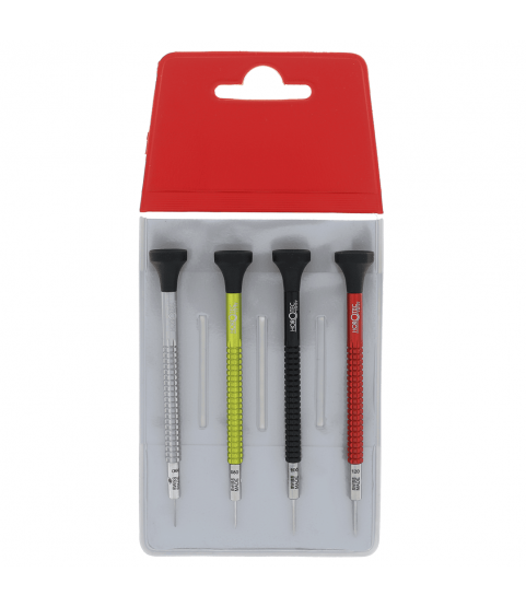Horotec MSA01.020-F Watchmaker Screwdriver Set - 4 Precision Tools (0.60-1.20mm) Horotec MSA01.020-F Watchmaker Screwdriver Set - 4 Precision Tools (0.60-1.20mm)
