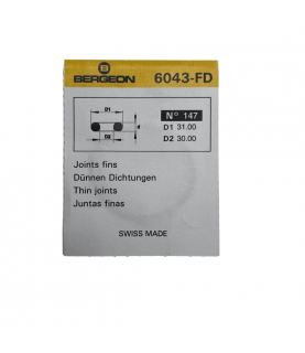 Bergeon No. 147 Rubber O-Ring Gaskets - Pack of 2