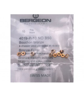 Bergeon 4019-P-10 B50 Brass Clock Bushings - Pack of 10