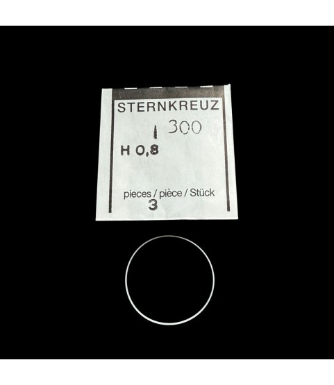 Boley I-Gaskets for Watch Crystals - 30.00 x 29.30 x 0.80mm, Pack of 3 Boley I-Gaskets for Watch Crystals - 30.00 x 29.30 x 0.80mm, Pack of 3
