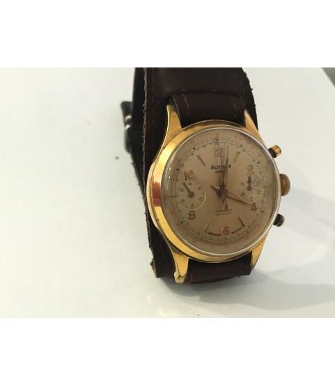 Vintage Altitude Chronograph Men's Watch Venus 188 36 mm