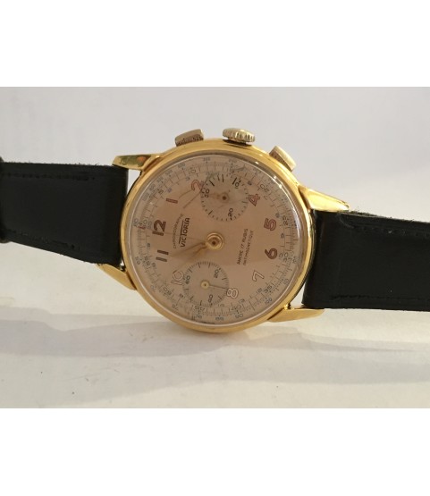 Vintage Victoria Chronograph Men's Watch Venus 188 1950s