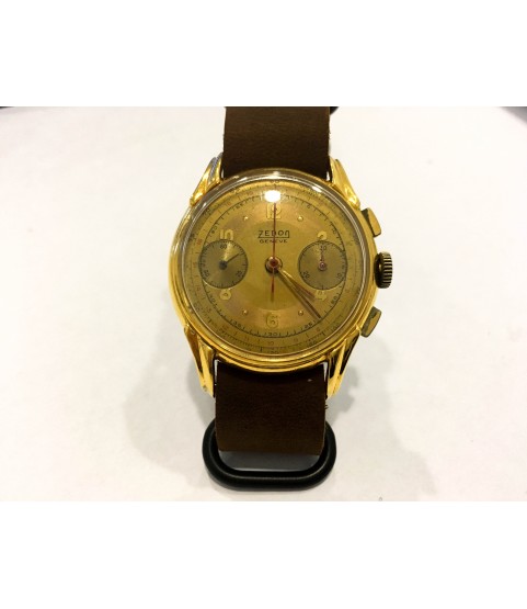 Vintage Zedon Geneve Chronograph Men's Watch Venus 175 from 1950s