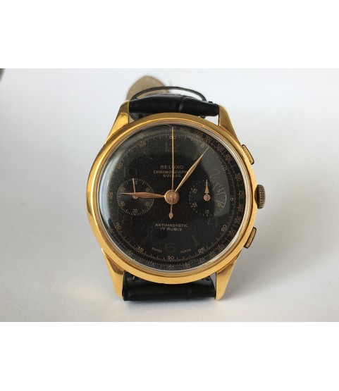 Vintage Reluxo Chronograph Men's Watch 1950s Landeron 48
