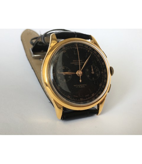 Vintage Reluxo Chronograph Men's Watch 1950s Landeron 48